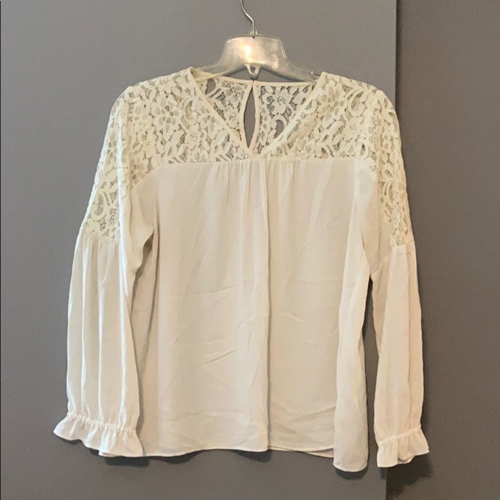 Sheer white top